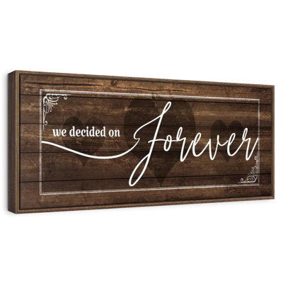 Plaque murale «Forever Love»