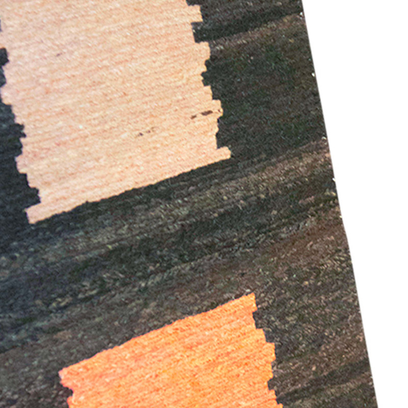 Hand Knotted Wool Area Rug in Patchwork