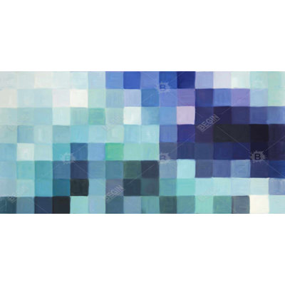 Pixelized landscape - 15.75"x31.50" Desk mat