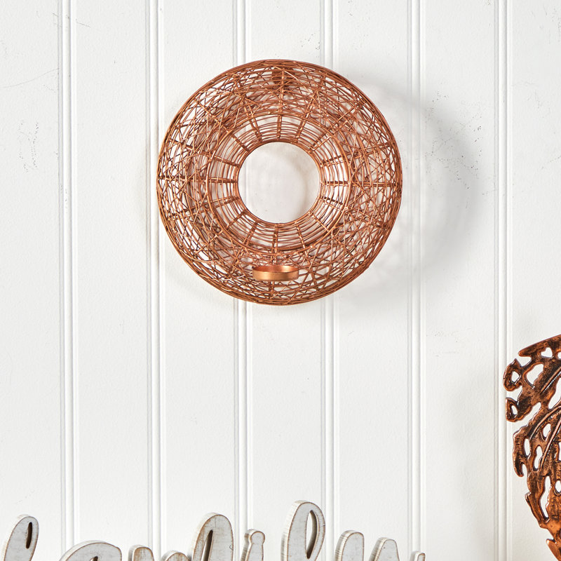 Décoration murale porte-bougie câblée