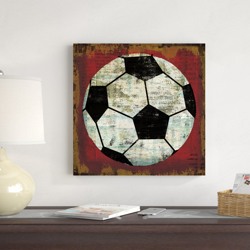 " Ball IV On Red " by Michael Mullan, 20" H x 20" W x 1.25" D