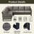 Naresa Wide Outdoor Wicker Patio Sectional with Cushions-1195354352