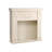White Manufactured Wood Freestanding Fireplace