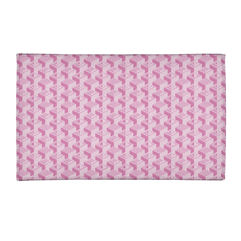 Chenille Geometric Indoor Rug, Rectangle 5' x 7'