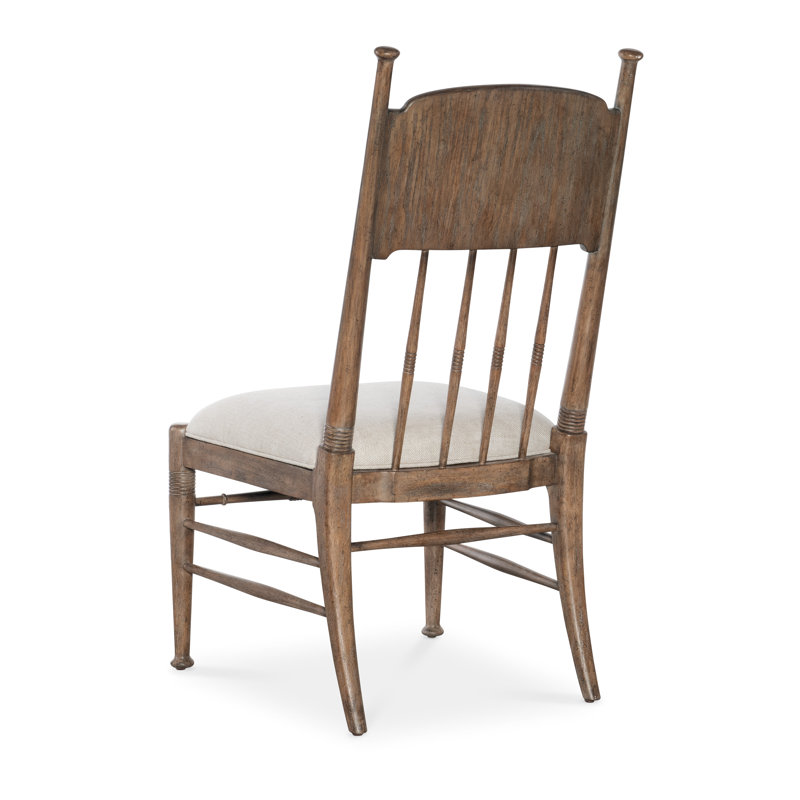 Americana Upholstered Seat Side Chair, Honey