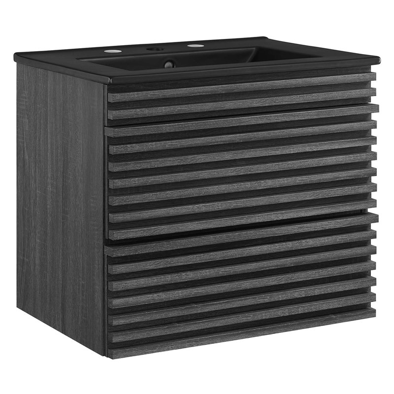 Meuble-lavabo mural 24 po Render