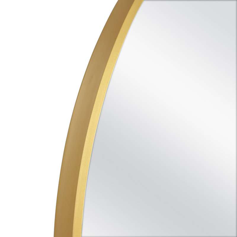 Miroir de maquillage / rasage Menahan, Noir, 36 po x 36 po