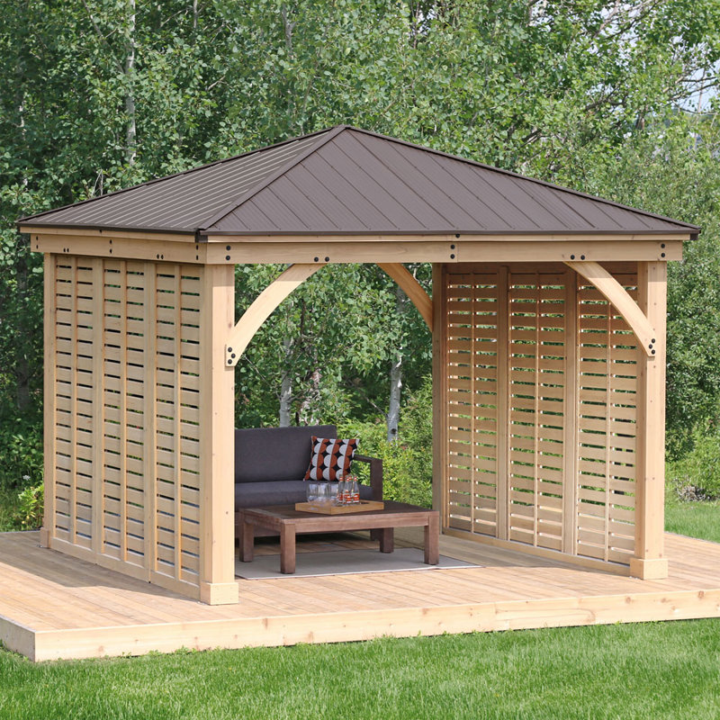Meridian 12 Ft. W x 12 Ft. D Aluminum Hardtop Gazebo