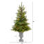 Sapin de Noël artificiel en épinette verte 4,67 'avec 100 lumières claires North Carolina