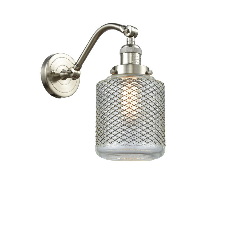 Iyana Armed Sconce, Brushed Satin Nickel