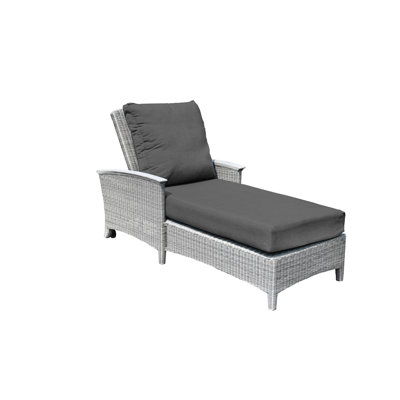 Bella Outdoor Teak Chaise Lounge