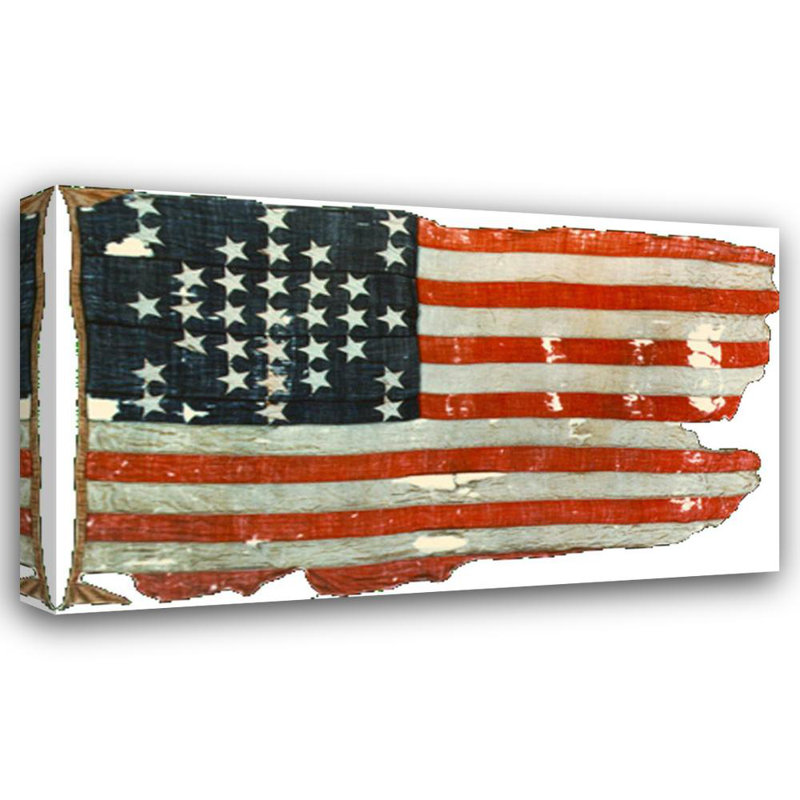 United States Fort Sumpter Storm, 24" H x 40" W