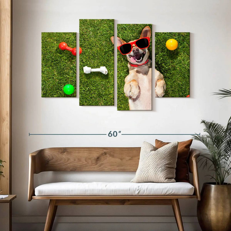 Ketti Funny Chihuahua Terrier, 32" H x 52" W