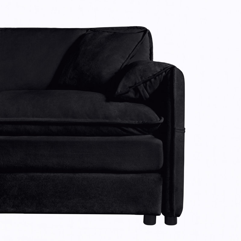 Fauteuil surdimensionné de 41,73 po, fauteuil rembourré moderne avec 1 coussin décoratif, canapé modulaire modulaire pour le salon, canapé de lecture à siège profond pour appartement de chambre à coucher, combinaison de bricolage 