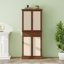 Armoire à 4 portes avec 1 tiroir, 4 tablettes intérieures réglables, armoire de rangement