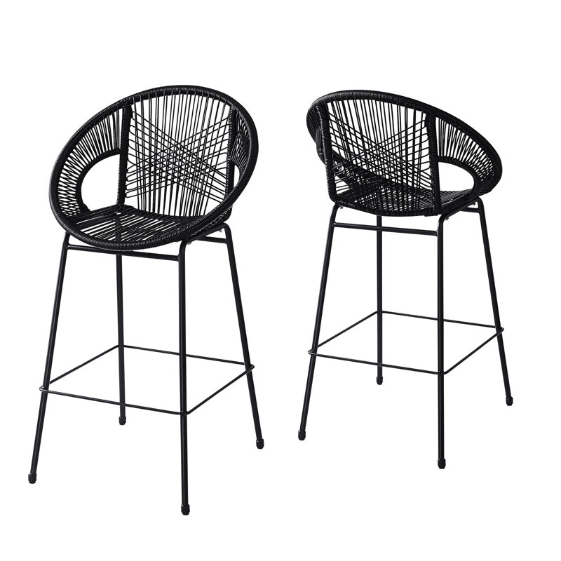 Faux noir de 2 avec conception ergonomique pour une utilisation intérieure et extérieure Facile à entretenir