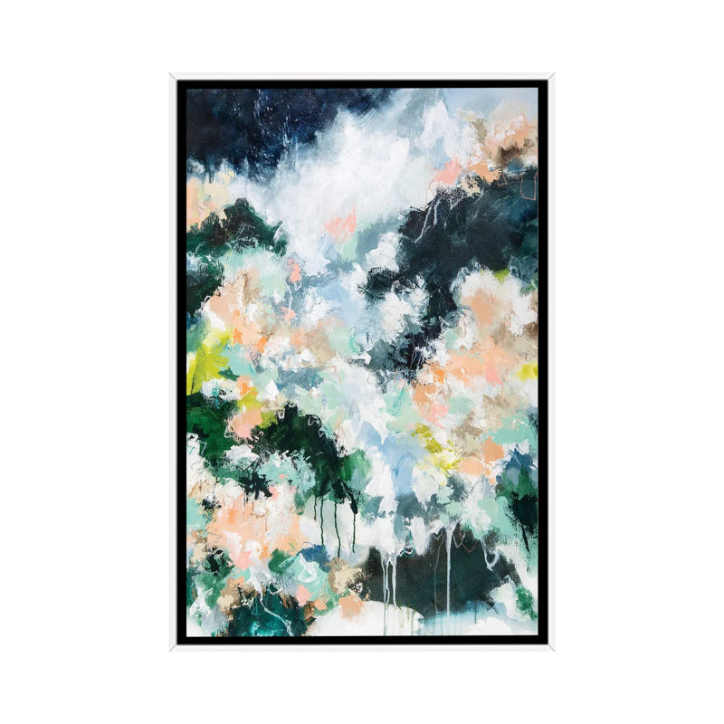 Secret Garden 1 Piece Painting on Canvas, 101.6 cm H x 66.04 cm W, White Framed