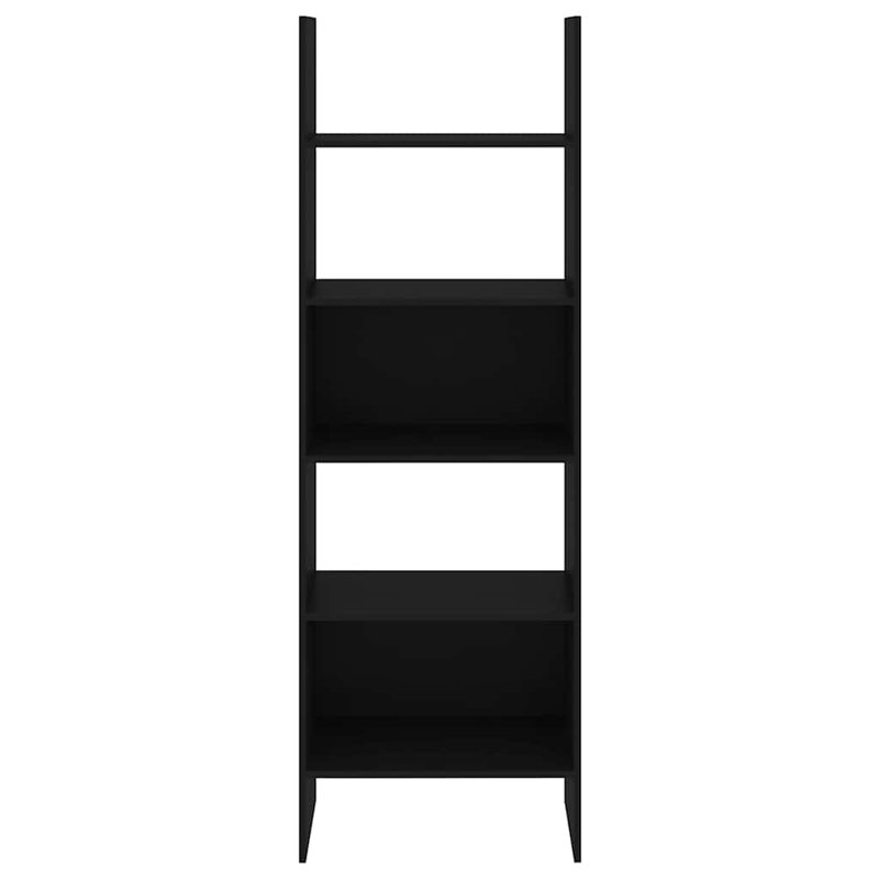 Dorith 180cm H Standard Bookcase, 180cm H x 60cm W x 35cm D, Black