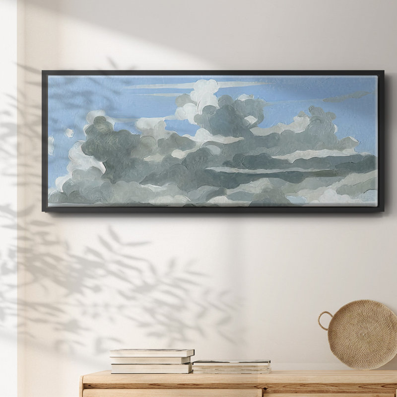 Clouds  to  come- Framed Canvas, 8" H x 20" W