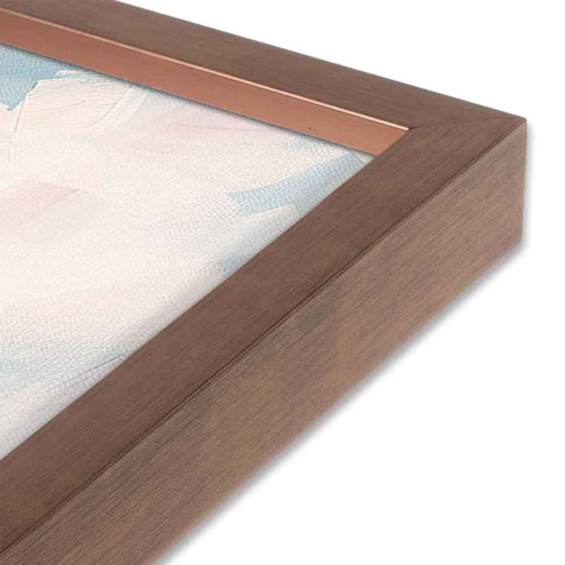 «Coastal Charm», impression encadrée sur papier par Azure Artisanal Studio, Rose poudre, H 15 po x l 12 po x P 1,375 po