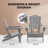 Devito All-Weather Resistant HDPE Plastic Oversize Adirondack Chairs(Set Of 2)-418685840-424041817