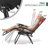 Zero Gravity Lounge Chair, Adjustable Folding Recliner with Detachable Side Tray & Headrest Pillow, Portable Patio Chair for Camping, Beach, Backyard, Supports 330 lbs