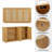64" Modern Rattan TV Stand With Shelves