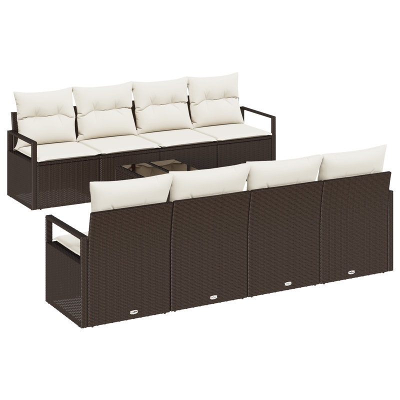230cm Wide Patio Sofa with Cushions