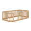 Structure de lit en bois avec clôture-1179921207