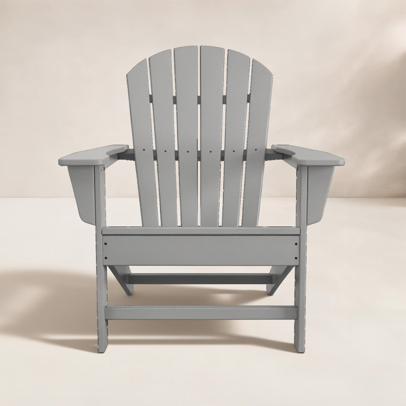 Chaise Adirondack d'extérieur en PEHD Verlyn Traditional, Gris ardoise