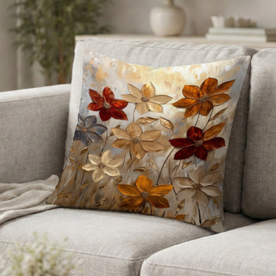 Coussin décoratif fantaisie Dahlia Flower Field I - Dahlia