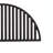 Kamado Joe Half Moon Cast Iron Grill Grate for 24 in Big Joe