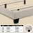 Fabric Upholstered Bed,Tufted Headboard Adjustable Height Bed Frame-31103040-31103054