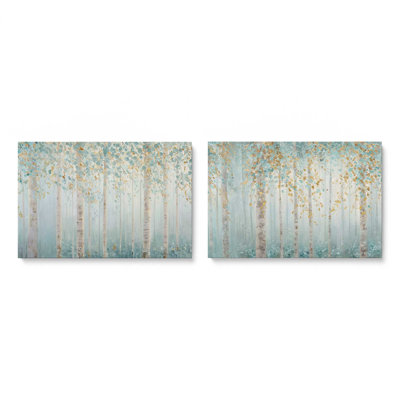 Ensemble de 2 impressions Golden Birch Serenity