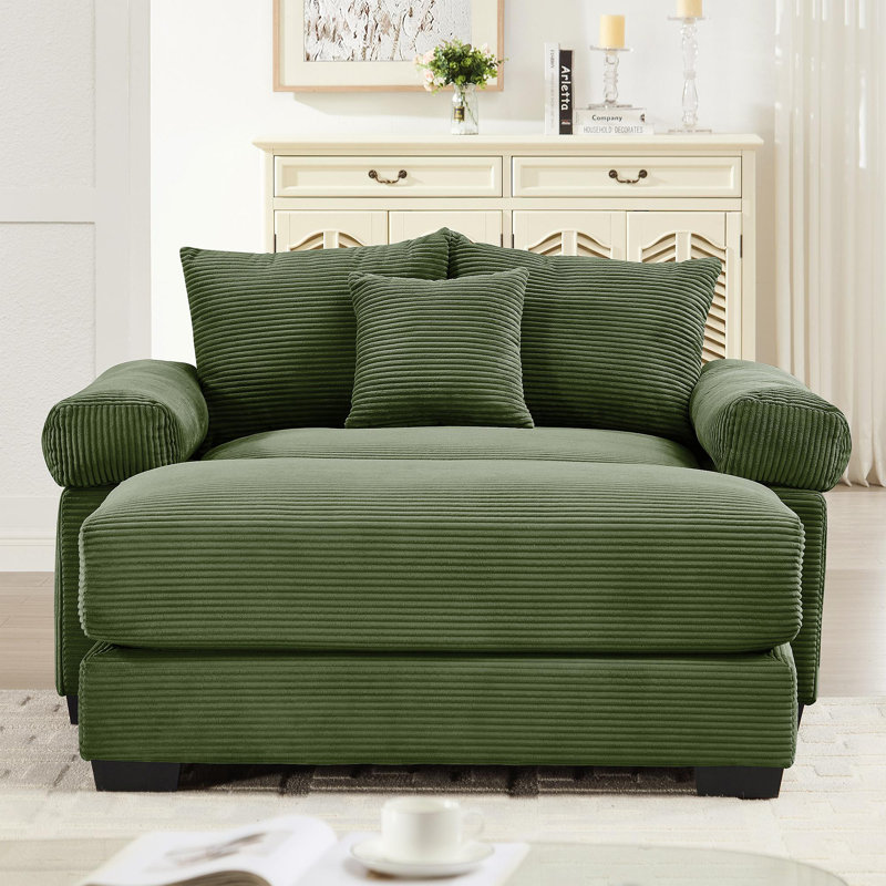 Canapé modulaire surdimensionné 54,3 po Cloud, Vert
