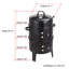Braisière en acier noir - Option barbecue et four à barbecue de jardin pour des plats toujours tendres et délicieux