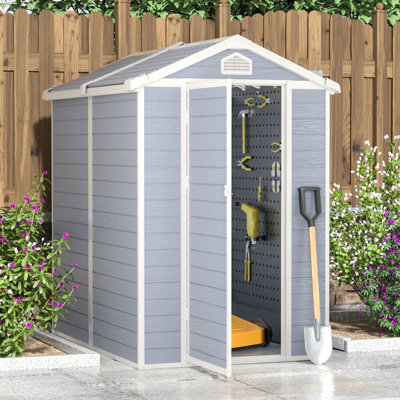 4'X6' Resin Outdoor Storage Shed