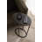 Natalli Metal Oval C-Table for Use as Living Room End Table or Overbed Table-1537521431