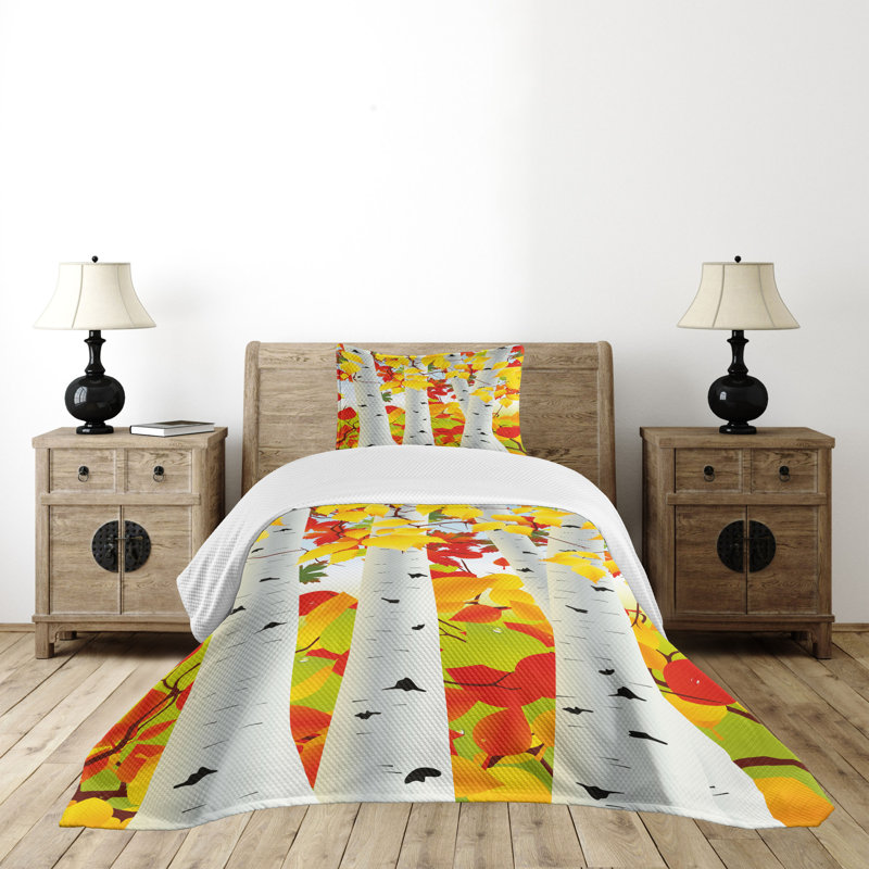 White Quilted Twin Bedspread Set for Kids