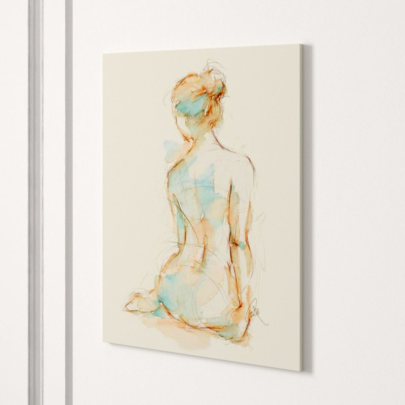 Gesture In Moment II Print by Janice Sadler, 39" H x 30" W, Glass Coat