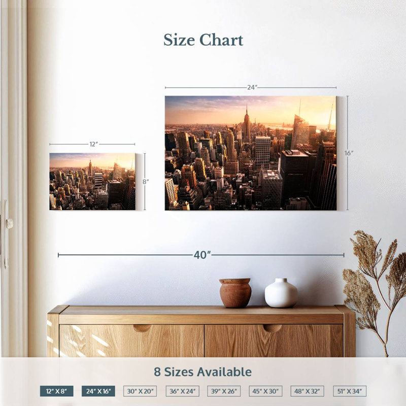 Nicci NY City Buildings, H 16 po x l 24 po