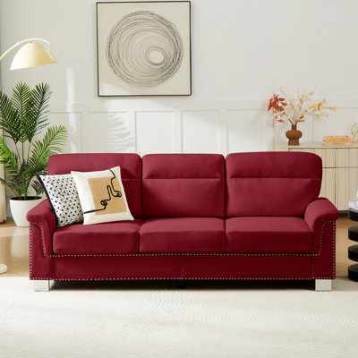 Sofa Couch for Living Space, Modern 3-Seater Sofa for Living Room, Bedroom and Office Use