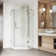 Piedmont 36" W x 36" D x 77" H Hinged Frameless Shower Enclosure with 3/8  Clear Glass&Base