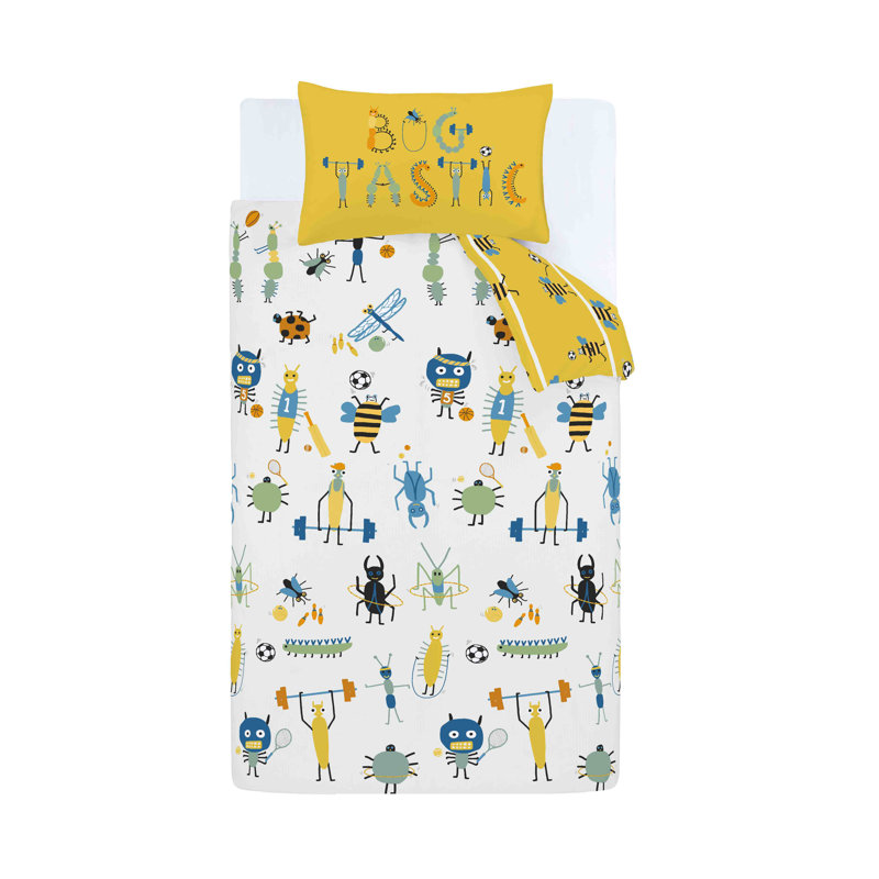 Bugtastic Easy Care Duvet Set, Junior Duvet Cover + 1 Standard Pillowcase