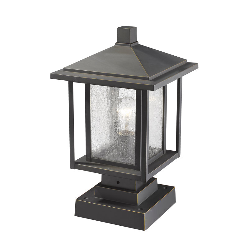 Iwan 1 -Light 16.77" H Hardwired Pier Mount Light, Oil Rubbed Bronze