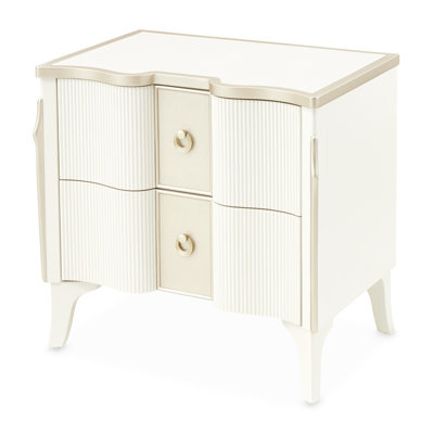 La Marisia Nightstand - Creamy Pearl