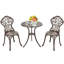 Ensemble bistro long en aluminium 23,6 po Crestone