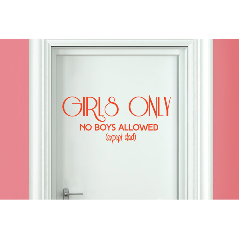 Non-Wall Damaging Wall Decal, Orange