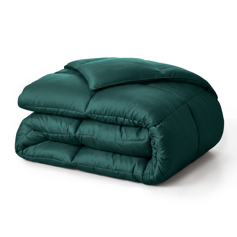 Édredon en duvet synthétique toutes saisons Grand Down - moelleux et hypoallergénique, Vert forêt