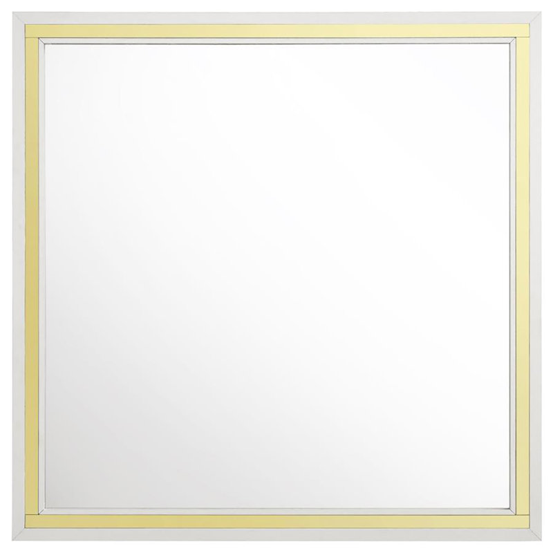 Miroir de commode Leibowitz, Blanc